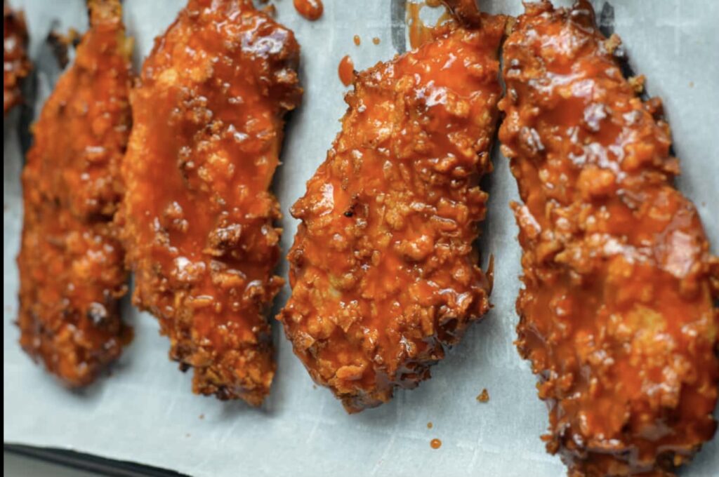 Buffalo air fried chicken tenders