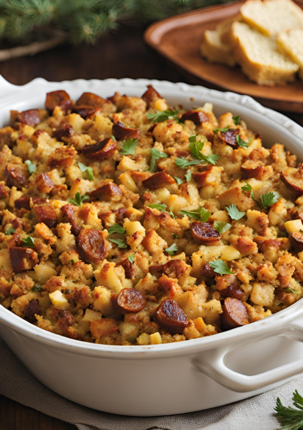 cornbread linguica stuffing