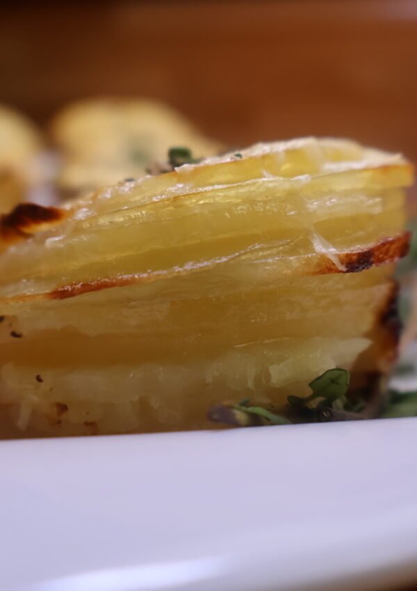 Mini Potato Dauphinoise (Potato Stacks)