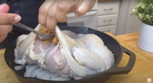 add butter under chicken skin