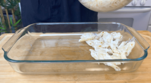 layer baking dish with pasta