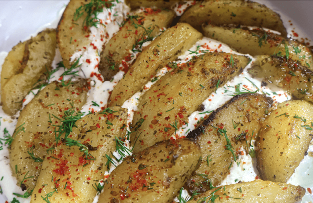 lemon zaatar roasted potatoes