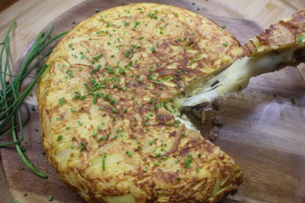 spanish omelette with pancetta