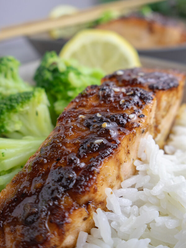 honey and orange glazed salmon