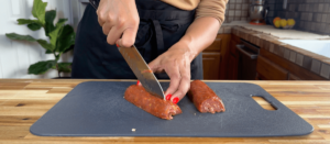 cut chorizo