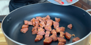 saute spanish chorizo