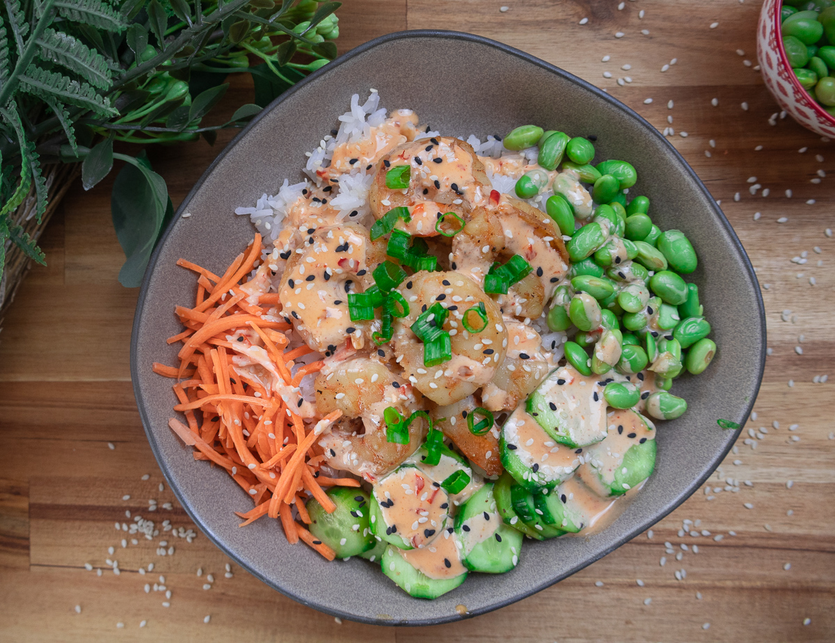 Shrimp poke bowl