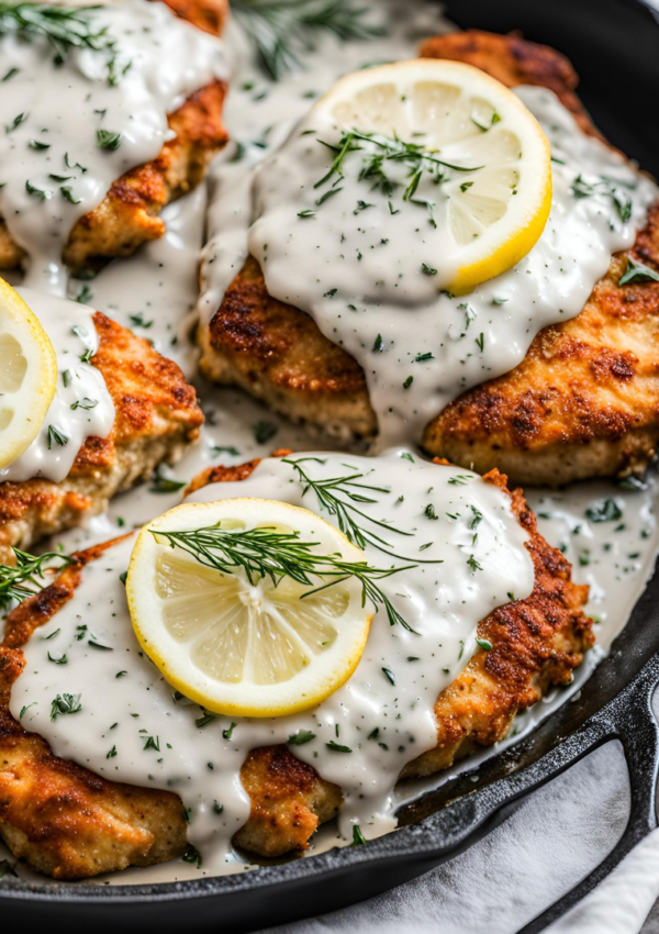 Lemon Chicken with Lemon Beurre Blanc Sauce