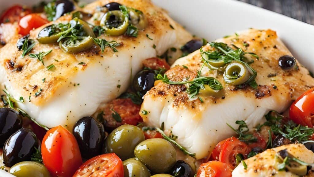 One-Pan Mediterranean Cod