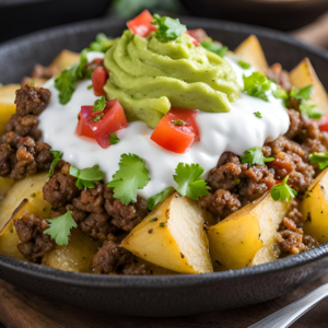 loaded taco potato bowl