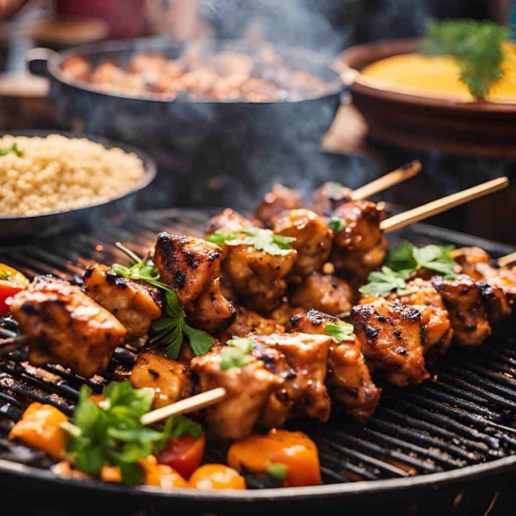 Moroccan Chicken Skewers